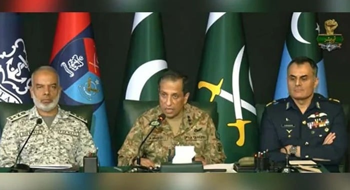 Pakistan, Operation Bunyān al-Marsoos, DG ISPR, Air Vice Marshal Aurangzeb Ahmed, Vice Admiral Raja Rab Nawaz