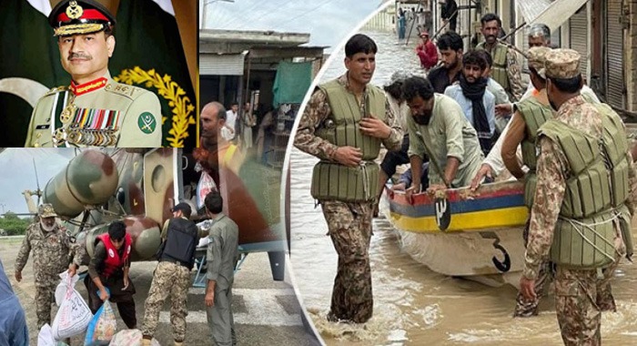 Pakistan Army, Field Marshal Syed Asim Munir, Pak Army Relief and Rescue Operation, Flood-Hit Areas, Floods 2025