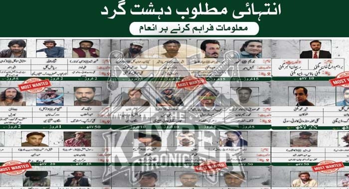 Balochistan, Balochistan's 39 Most-Wanted Terrorists, Terrorism and Counterterrorism in KP and Balochistan, BLA's Bashir Zeb, Pakistan War on Terror & Afghan Safe Havens