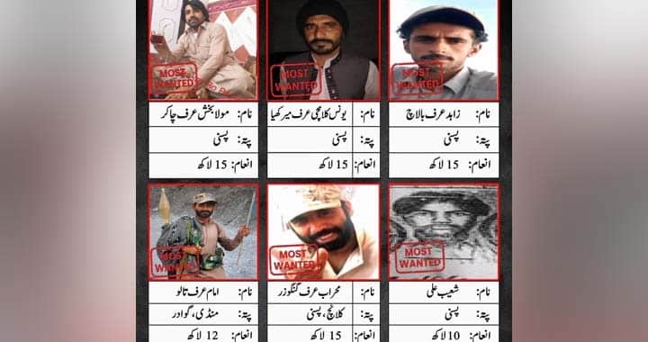 Balochistan, Most-Wanted Terrorists, Bounties hunter, Terrorism and Counterterrorism in KP and Balochistan, Pakistan's Fight against Terrorism