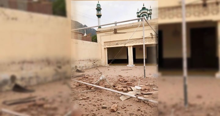 Terrorists, Mosque Destroyed in Kohat, Security Forces
