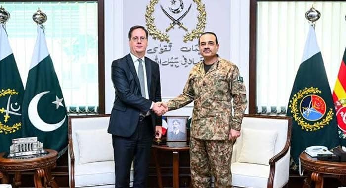 Pakistan, Pakistan-France Ties, Chief of Defence Forces and Chief of Army Staff Field Marshal Syed Asim Munir, France’s Secretary General for Defence and National Security Nicolas Roche, ISPR