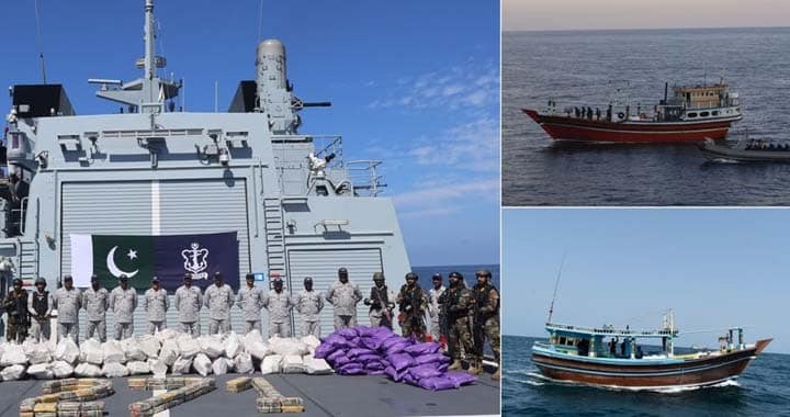 Pakistan, Pakistan Navy Seizes $96 Million in Narcotics, Narco-Terror Nexus, Pakistan Navy ship Yarmook, Pakistan's Counterterrorism Campaign